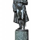 Decor Art. France. Bronze Figurine. Napoleon on the pedestal.
