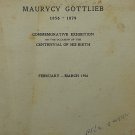 Maurycy Gottlieb 1856-1879. Commemorative Exhibition, 1956, in Hebrew, English