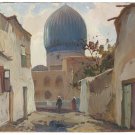 Brynskikh Boris Alexandrovich. Gur-Emir Mausoleum. Oil Painting Russia 1962