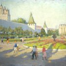 Rasypnov Vitaly Ivanovich. The Astrakhan Kremlin. Oil Painting Russia 1962
