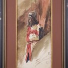 Grechaninov Nikolai Ivanovich. Warrior (Ratnik). Oil Painting Russia