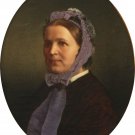 Original Russian painting: Female portrait. Unknown German artist