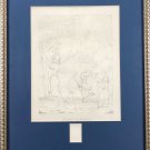L. Massari dip. S. Corsi dis. e inc. Sacra Famiglia. Lithography.