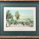 HYDE PARK NEAR GROSVENOR GATE. Lithography.