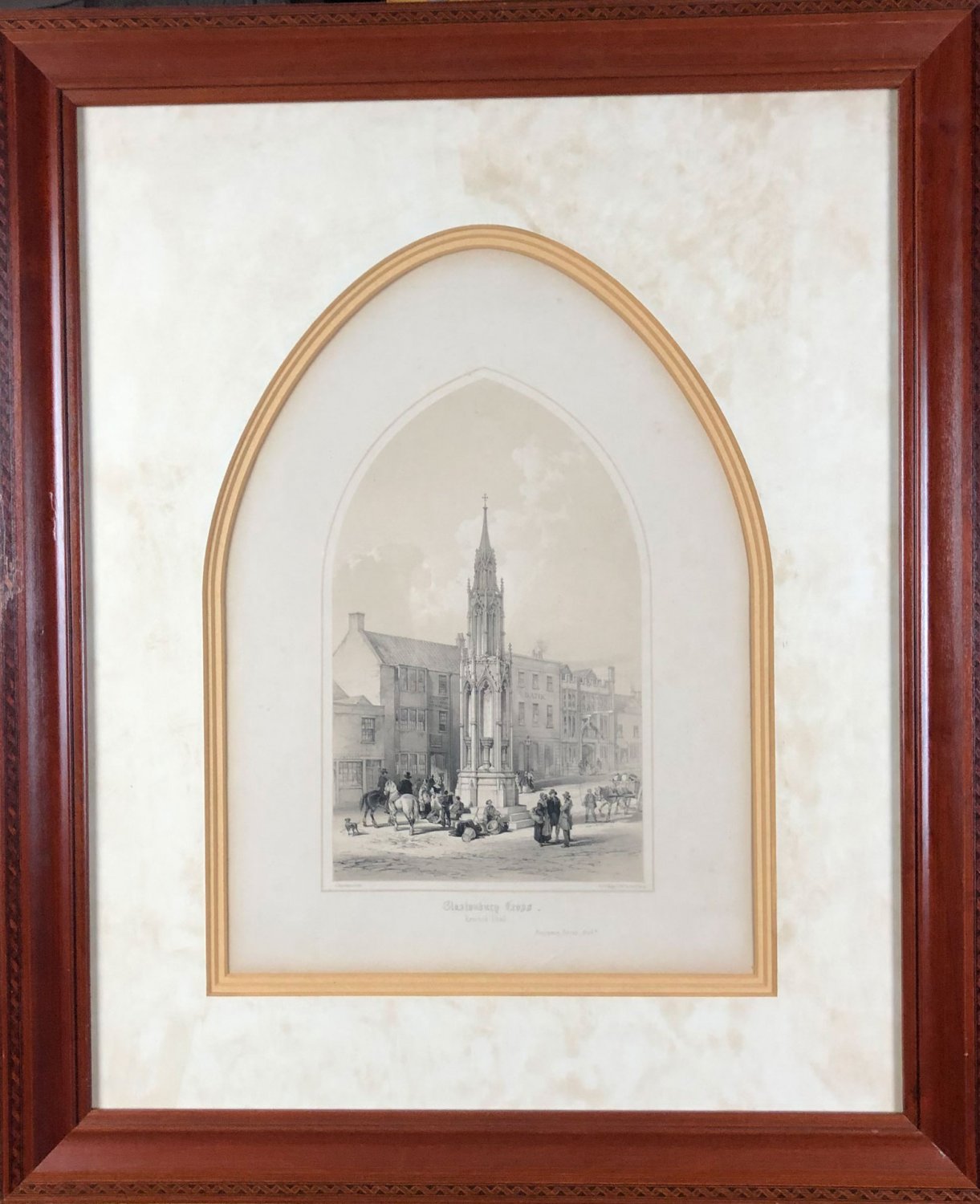 G.Hawkins. Day and Heghe Lithrs to the Queen.CLASTONBURG Cross. Russian Painting