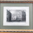 W.H. Bartlett. T. Higham. ""Street In Galway"". Lithography.