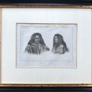 Ritratti dirancans. Lithography.