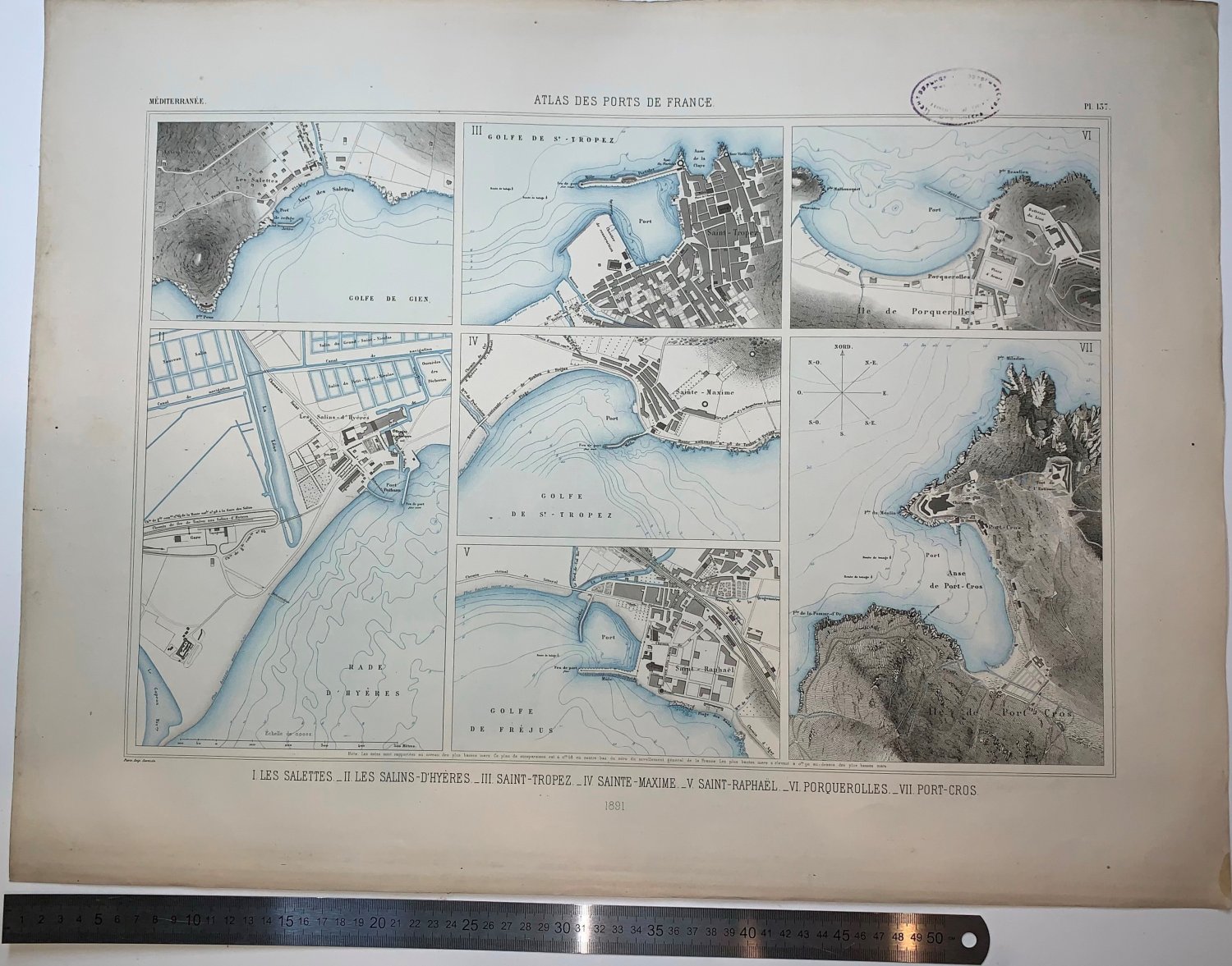 Les Salettes.Les Salins-D'hyeres. Saint-Tropez. Sainte-Maxime. Saint-Raphael. Proquerolles.Port-Cros