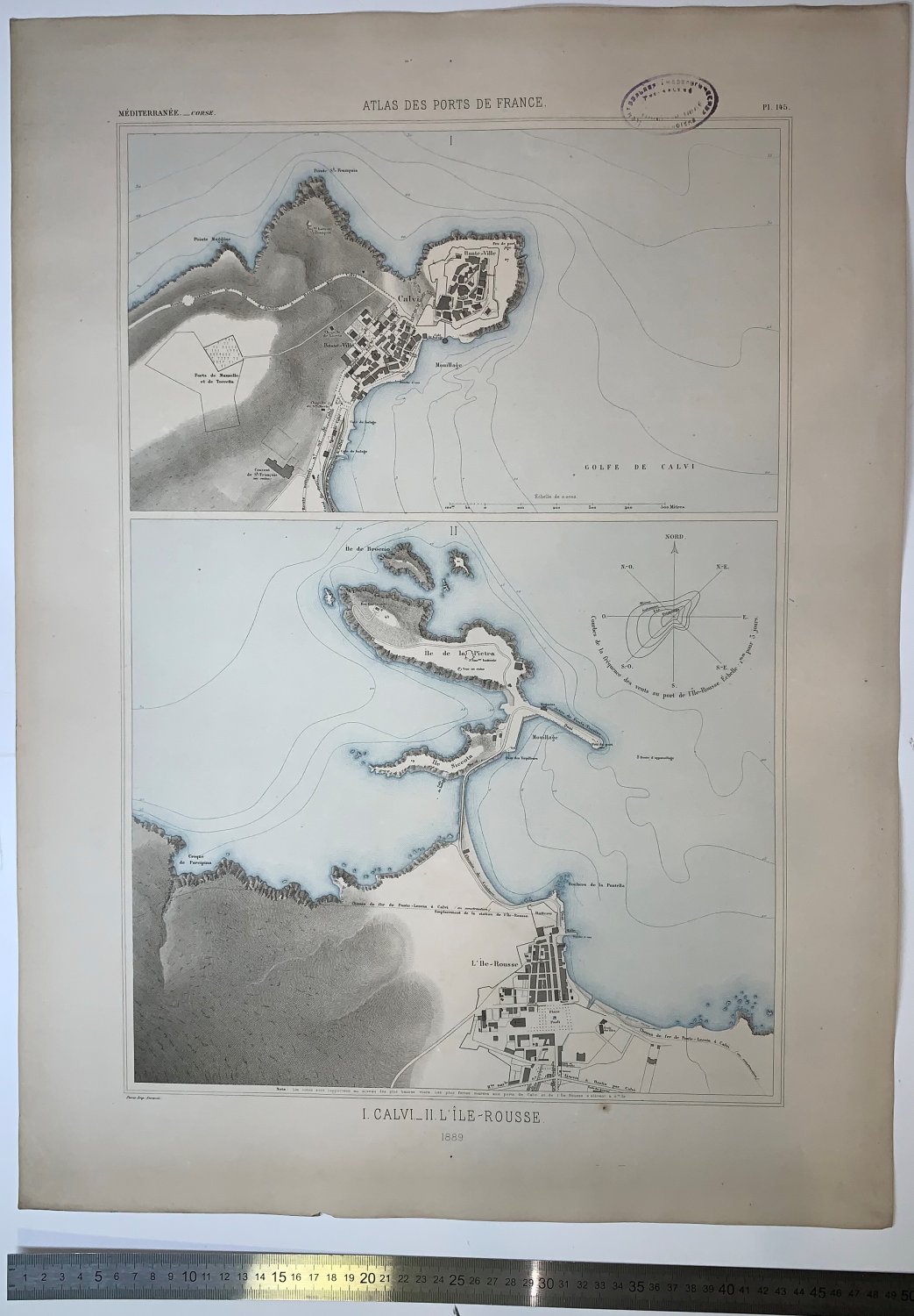 Atlas des ports de France. I. Calvi. II. L'ile Rousse