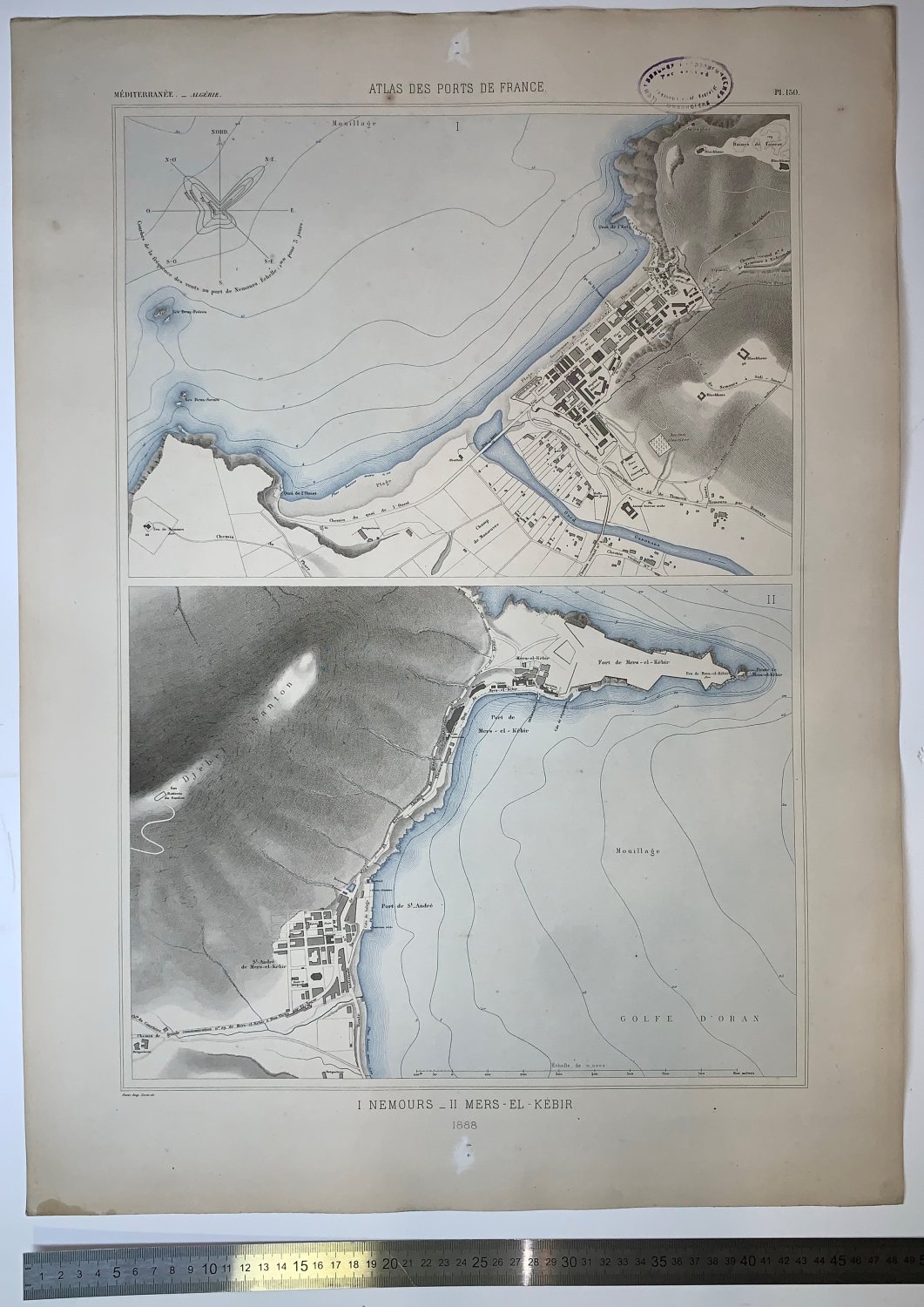 Atlas des ports de France. I. Nemours. II. Mers-el-Kebir