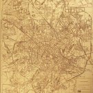 Plan of the city of Moscow. Tram and bus routes
