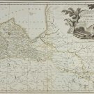 Map of Courland province of 5 counties