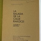 la Balada de la Calle Rakoczi, Joaquin G. Santana