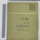 Cuba en la UNESCO. Homenaje a RAMON Meza
