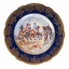 Decor Art France Vernet Limoges Decor plate with a scene -Napoleon