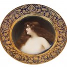 Decor Art. Decorative plate with a woman
