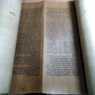 Authentic  Antique Turkish Torah Scroll Jewish Hebrew Judaica