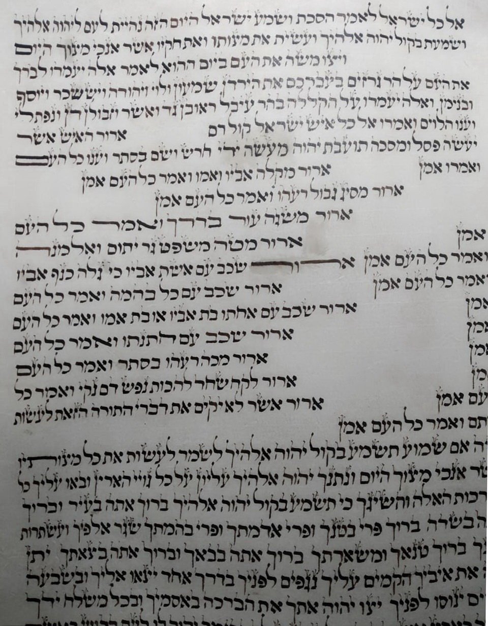 Kosher  Antique Authentic Sefer Torah Scroll Judaica Hebrew Germany