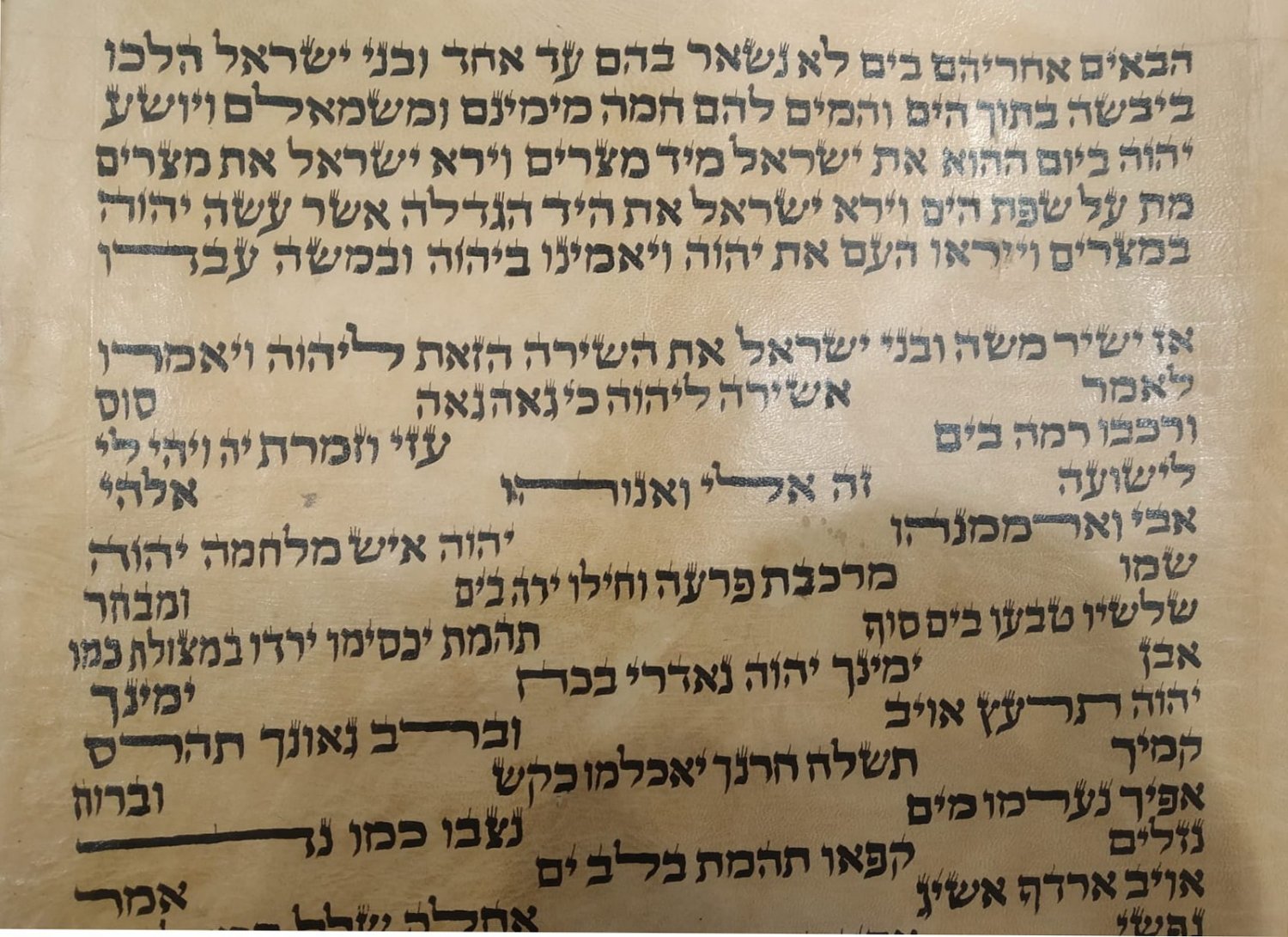 Authentic Antique Libyan Torah Scroll Jewish Hebrew Judaica