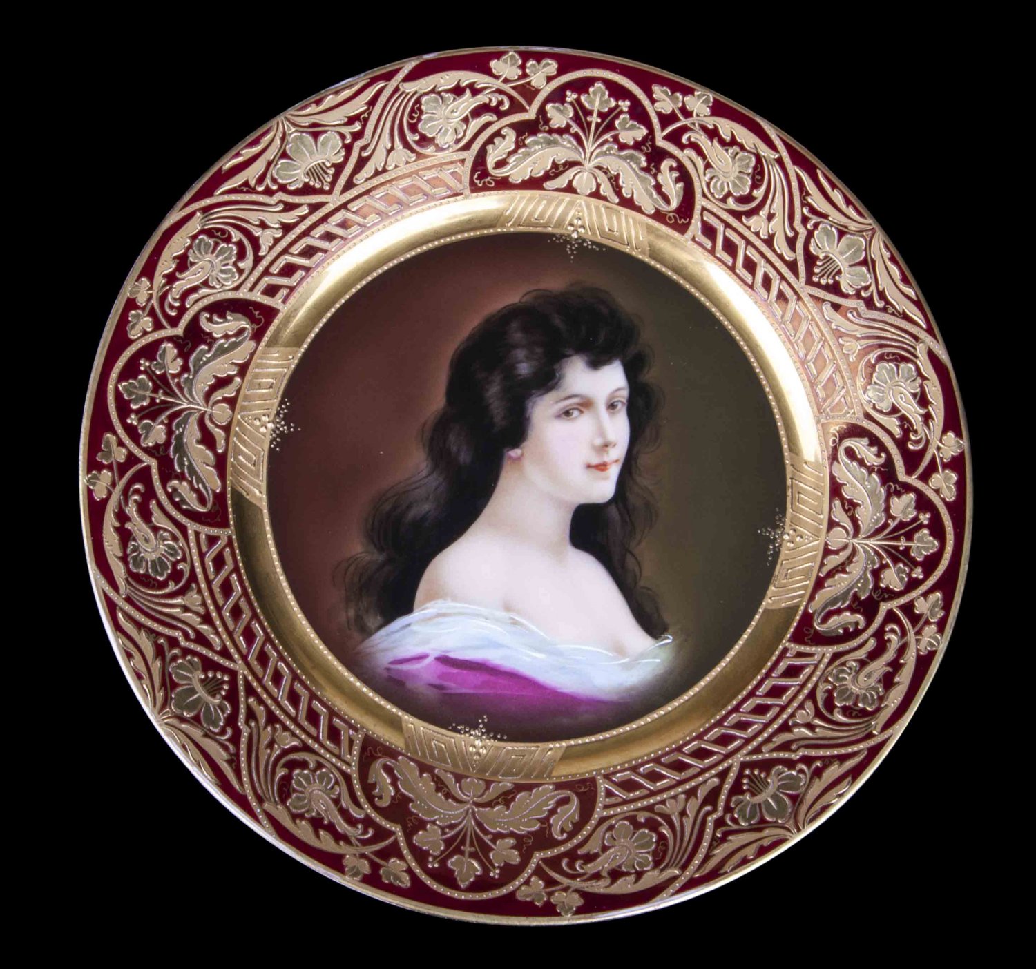 Decor Art. Hutschenreuther Porcelain Plate. Woman