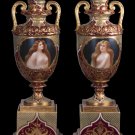 Decor Art. Austria. Porcelain Two vases with women