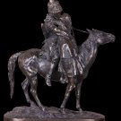 Decor Art Russia Lancer Bronze Sculpture Cossack