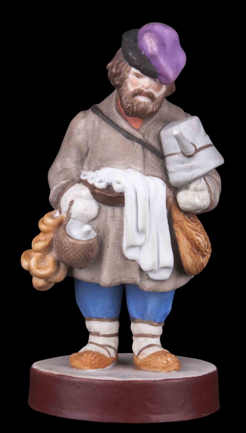 Decor Art. Russia. Gardner Bisque Figurine. Sbiten seller (Sbitensh
