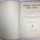 Continental Electric Light Central Stations, 1892, London, rare book, antic