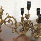 Bronze wall sconce converted for electricity Bronze wall sconce converted for electricity