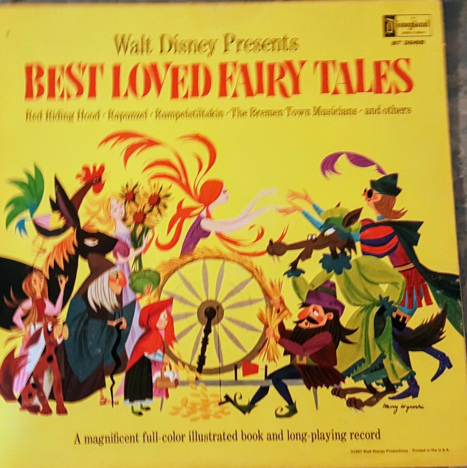 HELP RESCUE WALT DISNEY&acirc;�&curren;&iuml;&cedil;�BEST LOVED FAIRY TALES -RARE MONO VINYL LP  w/BOOK&acirc;�&curren;&iuml;&cedil;�