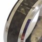 Tungsten Carbon Fiber Wedding band (ring), size 21