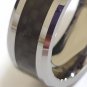 Tungsten Carbon Fiber Wedding band (ring), size 21
