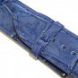 Mens Watch Strap Genuine Leather Swiss Quality Butterfly Buckle 24mm