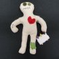 Voodoo Doll 8 Inch with 6 colorful skull pins Cute Halloween Gag Gift White Elephant