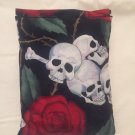 Gothic Skull Rose Bowling Darts Disc Golf Baseball Softball Rosin Bag