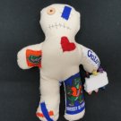 Florida Gators Lucky / Voodoo Doll 8 inch with 6 skull pins Blue Orange Dammit