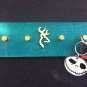 Turquoise Browning Deer Country Wall Mounted Key Chain Holder 4 Bullet Casings