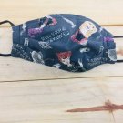 Hocus Pocus Halloween Face Covering Handmade Reversible Reusable Mask