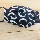 Vampire Blood Splatter Face Covering Handmade Reversible Reusable Mask Horror