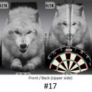 Wolf Dart Board Neoprene Bottle Koozie with Zipper #17