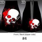 Skull Blood Splatter Neoprene Bottle Koozie with Zipper #4