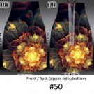 Sun Burst Flower Neoprene Bottle Koozie with Zipper #50