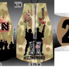 IGY6 Military Patriotic 22 No More Veteran Neoprene Bottle Koozie with Zipper