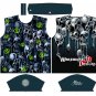 Neon Green Warehouse 13 Designs Dry Fit Jersey with Collar, Zipper and Pocket
