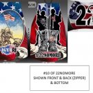 IGY6 Military Veteran Flag Neoprene Bottle Koozie with Zipper #10