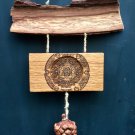 Mandala on a barrel wood