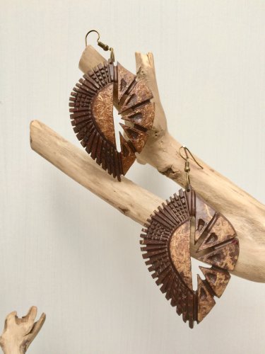 Handcrafted Coconut Earrings