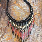 Handmade Crocheted Beaded Choker Necklace