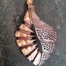 Handmade Coconut Shell Necklace Pendant Boho Unisex Festival Beach Fashion
