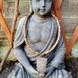 Coconut beaded necklace with ethnic style coconut shell pendant